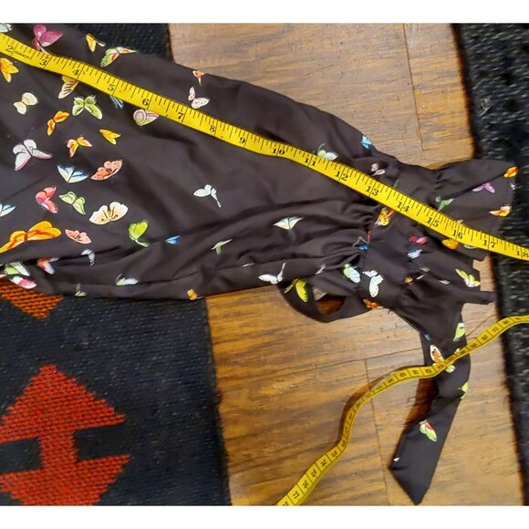 Unbranded NEW WOMEN'S PLUS Black A-Line Shirt with Multicolored Butterflies. XXL - Picture 4 of 13